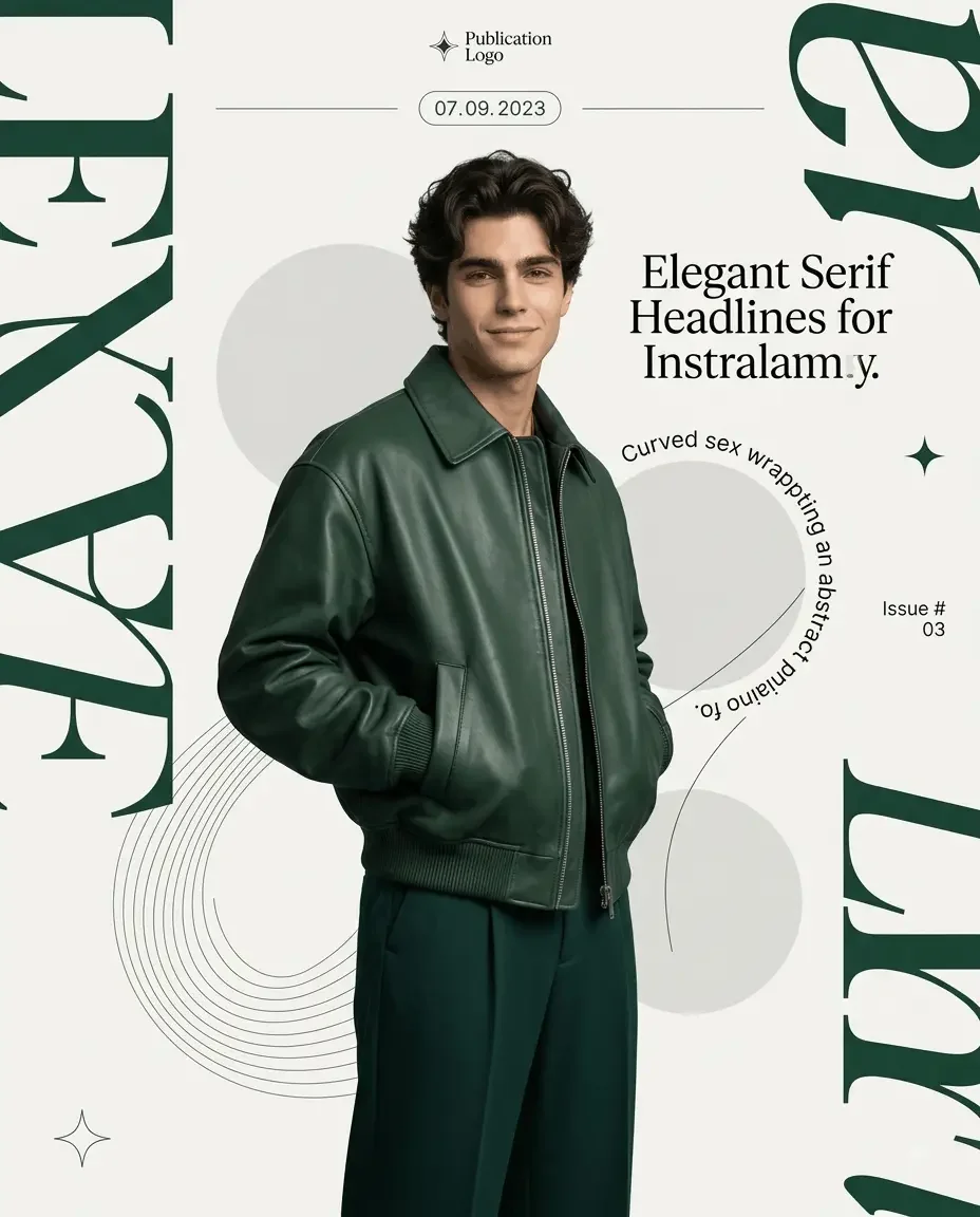 Korean fashion editorial poster