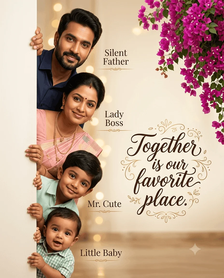 Premium Indian Family Photo Prompt For Gemini Ai and Chatgpt